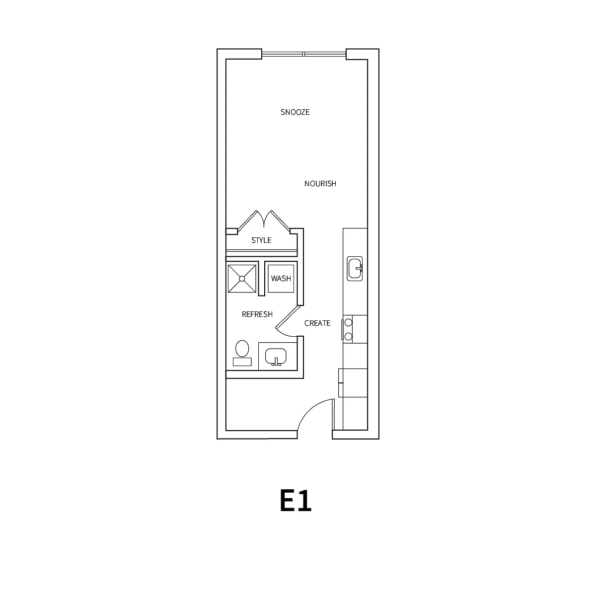 Floor plan E1