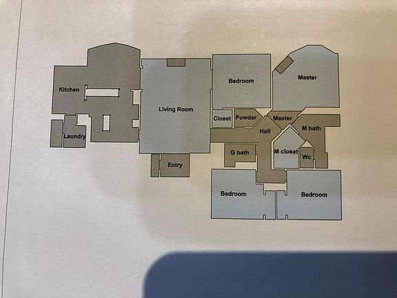 2 car garage is attached, but not shown. It would access laundry room.