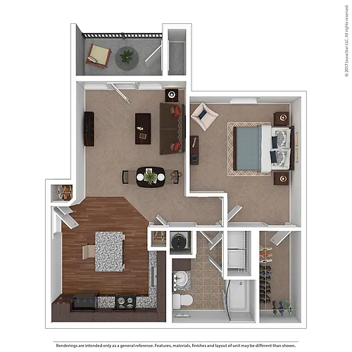 Floor plan 1 BD Plus