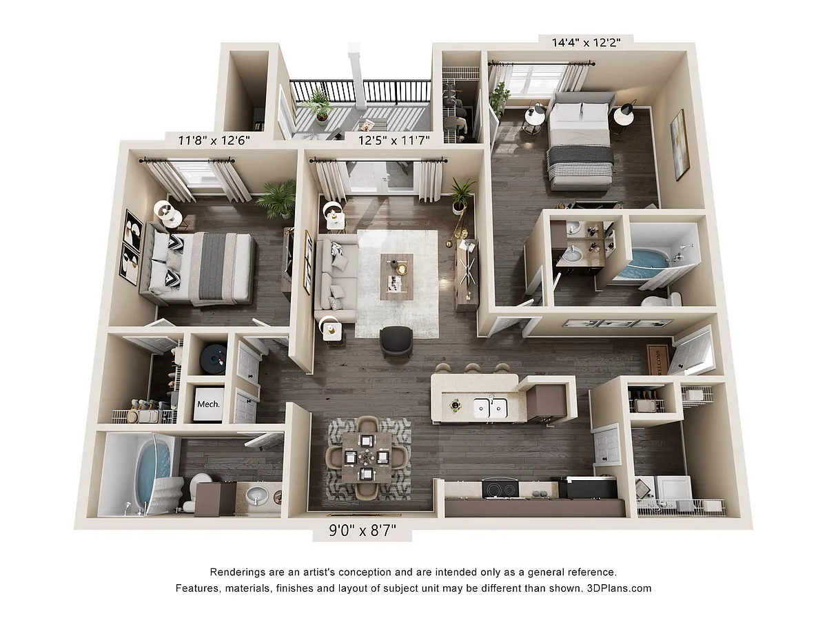 Floor plan The Bienville