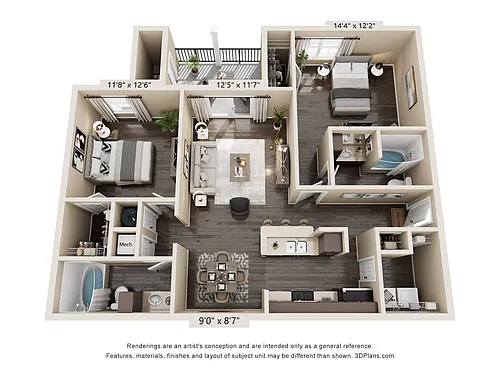 Floor plan The Bienville