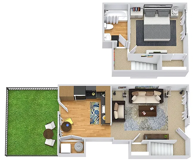 Floor plan Aspen with Fenced-In Yard
