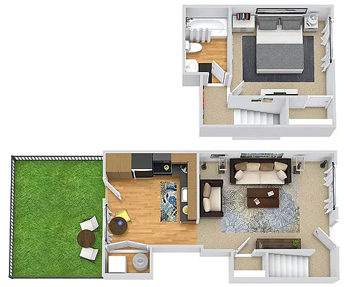 Floor plan Aspen with Fenced-In Yard