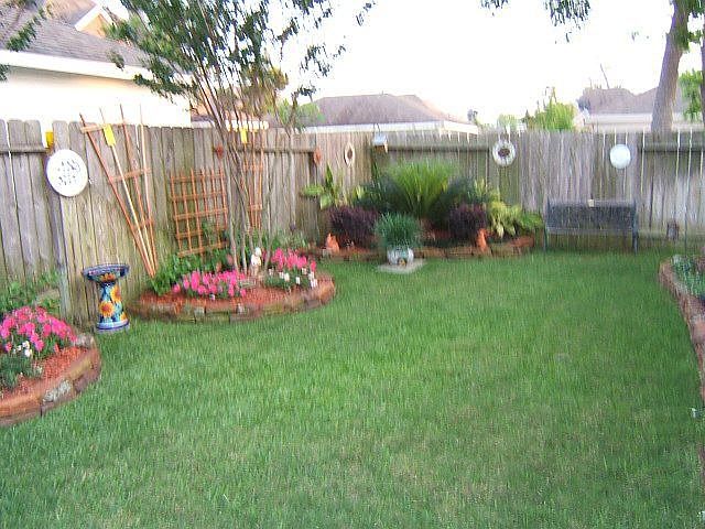 Back Yard recently upgraded in 2008 with extra beds