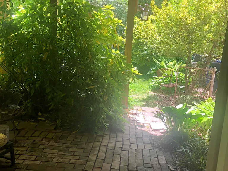 Another view of private patio from in-law suite.