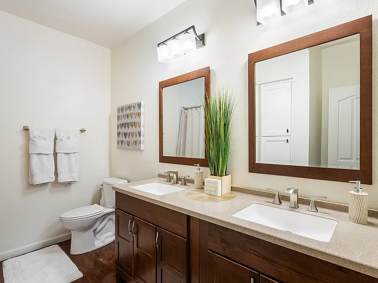 Bathroom 2: Dual Vanities