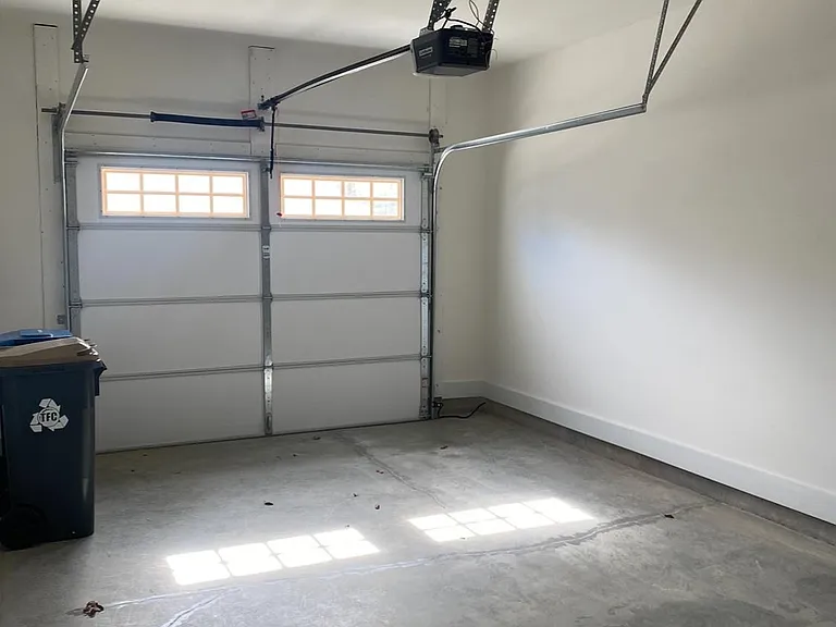 Garage with garage door opener