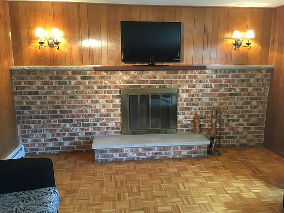 Family room fireplace