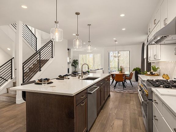 Open-concept floor plan