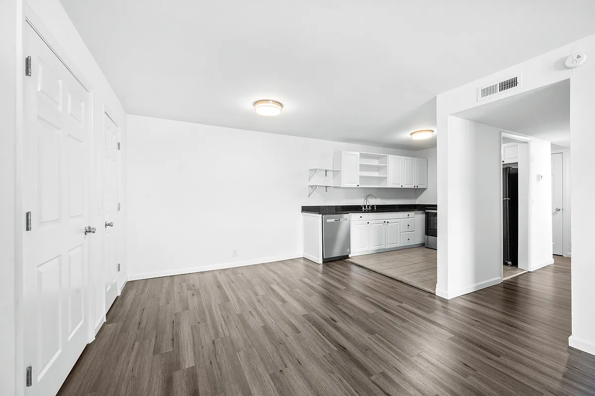 Photo is from another unit in our building but the same layout. Laundry room is through the doors on the left. - 2621 Airpark Dr #10