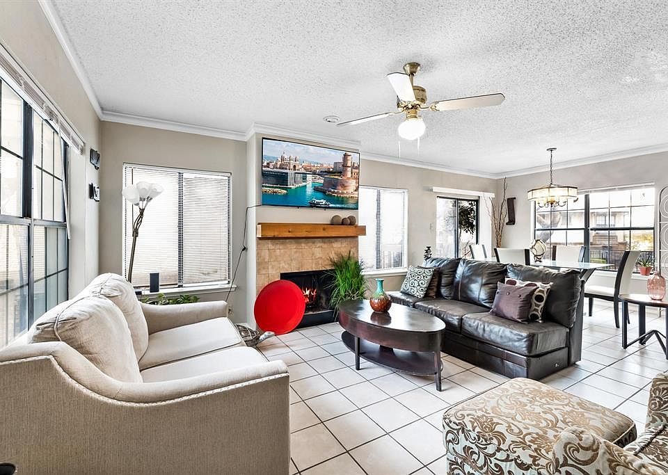 There's no dining room table anymore. The couches are still there.