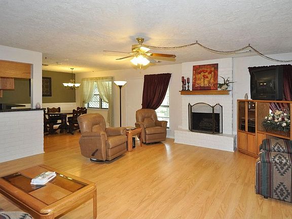 Large family room with fireplace!