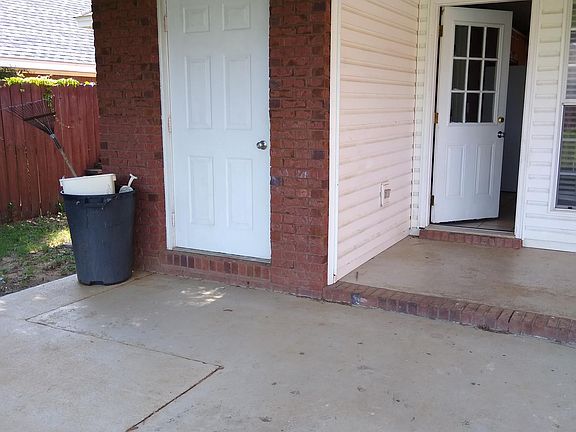 Outside attached storage room