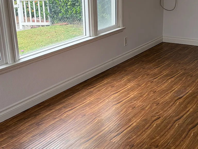 Living room has plenty of light.