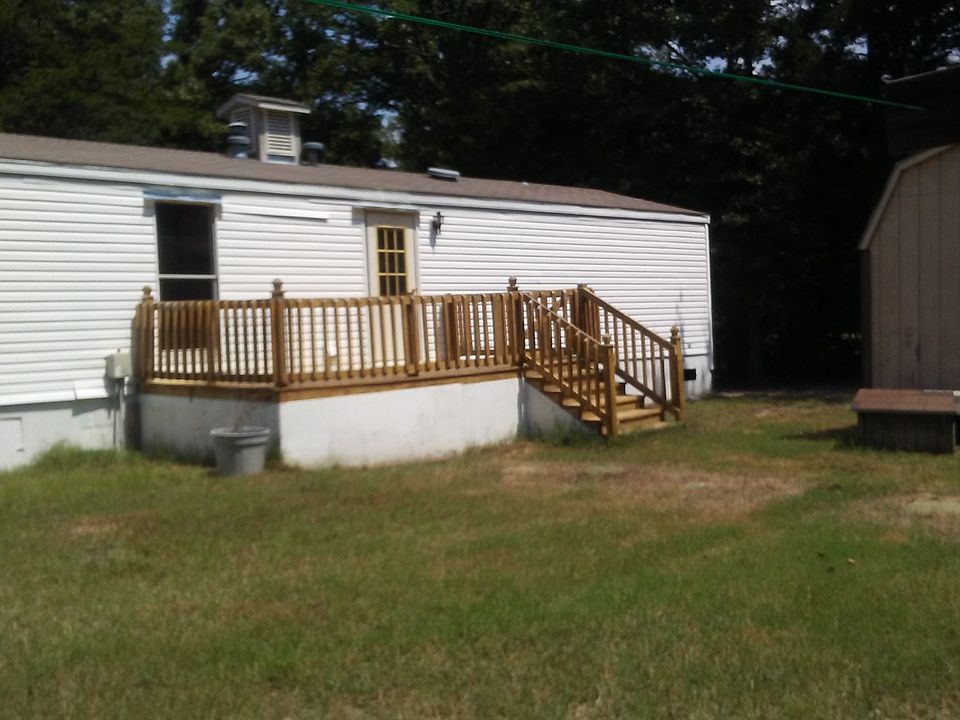 Back yard and deck