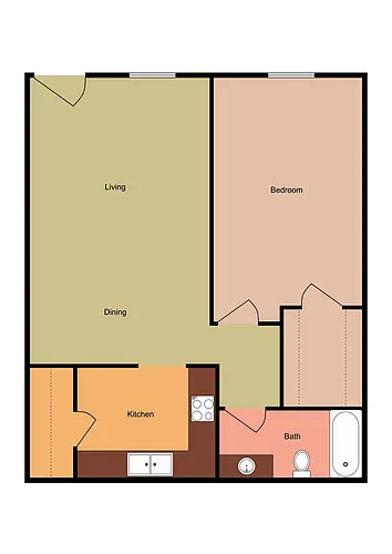Floor plan 1X1
