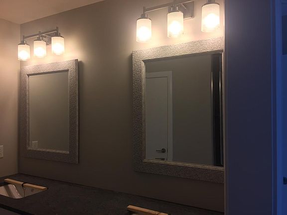 master bathroom vanity and lighting