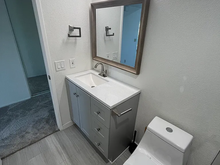 Hallway bathroom