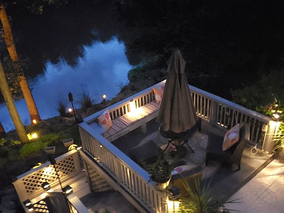 Lower back deck at night