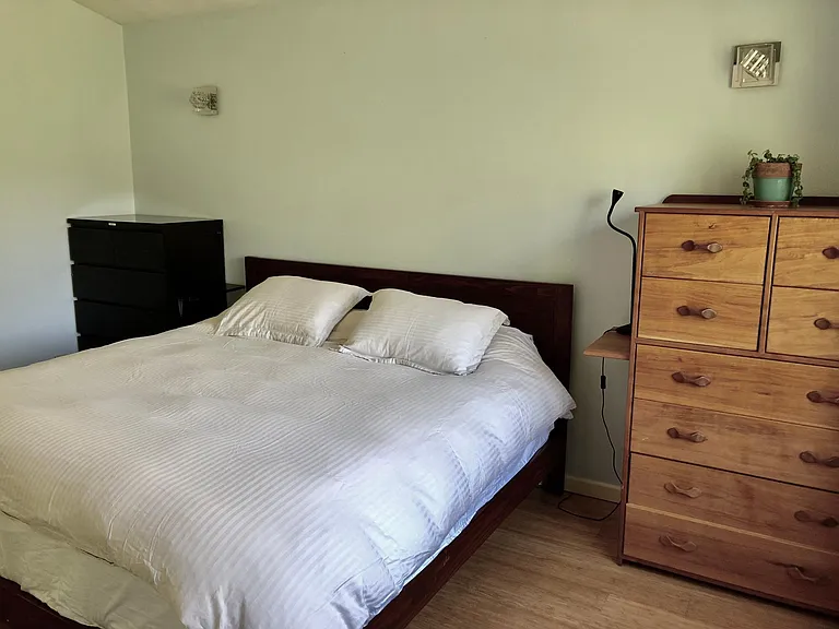 King bed, it's soooo comfortable you'll never want to get out of bed!