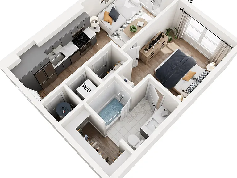 A1 | 1 Bedroom 1 Bath | The Westerly Apartments in Millcreek, UT A1 | 1 Bedroom 1 Bath | The Westerly Apartments in Millcreek, UT