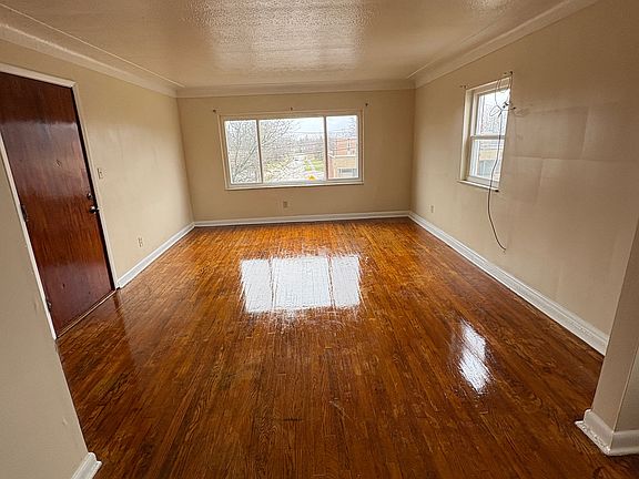 large living room, street view