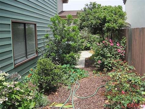 Garden area in back.