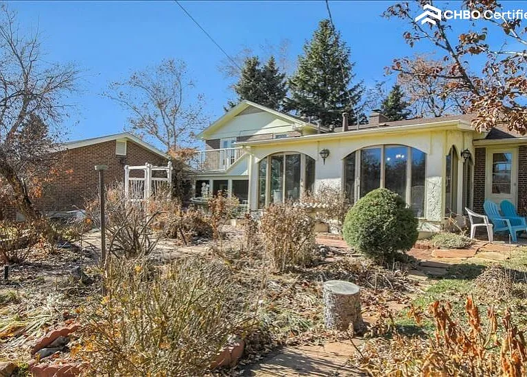 Beautiful landscaped backyard. Over 500 trees