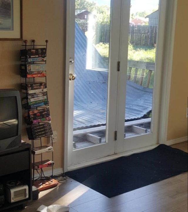 Living room French doors