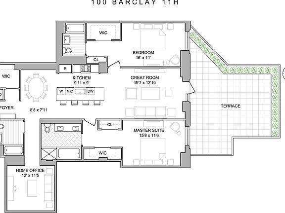 2nd image of 100 Barclay St APT 11H