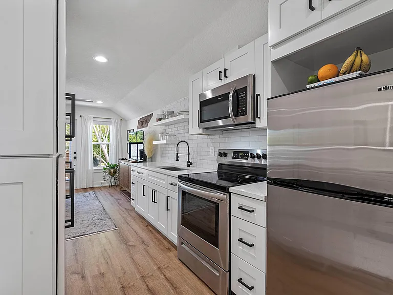 Full Size Range and Refrigerator