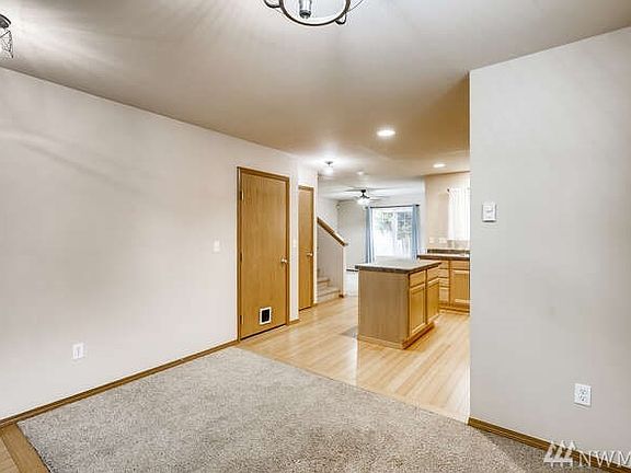 Dining room open to the kitchen