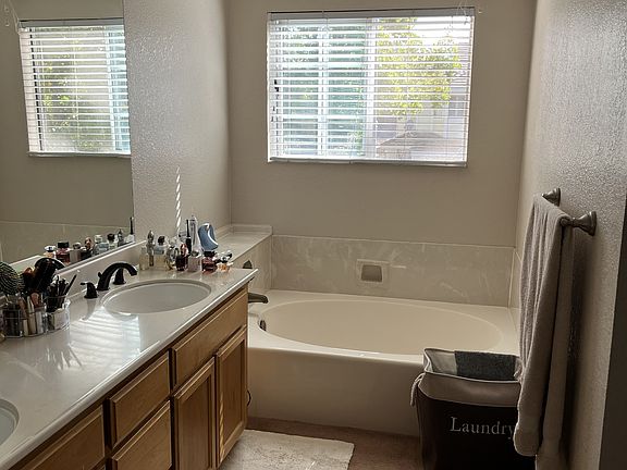 Master Ensuite: tub, shower, toilet, double vanity