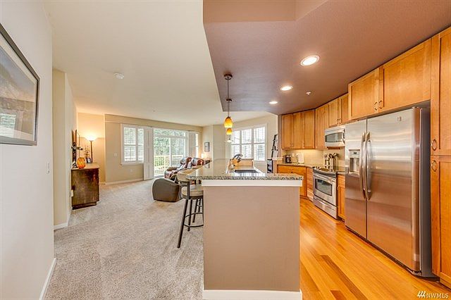 open concept kitchen & living room