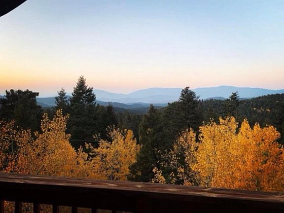 Gorgeous views surrounded by bursting yellow aspens