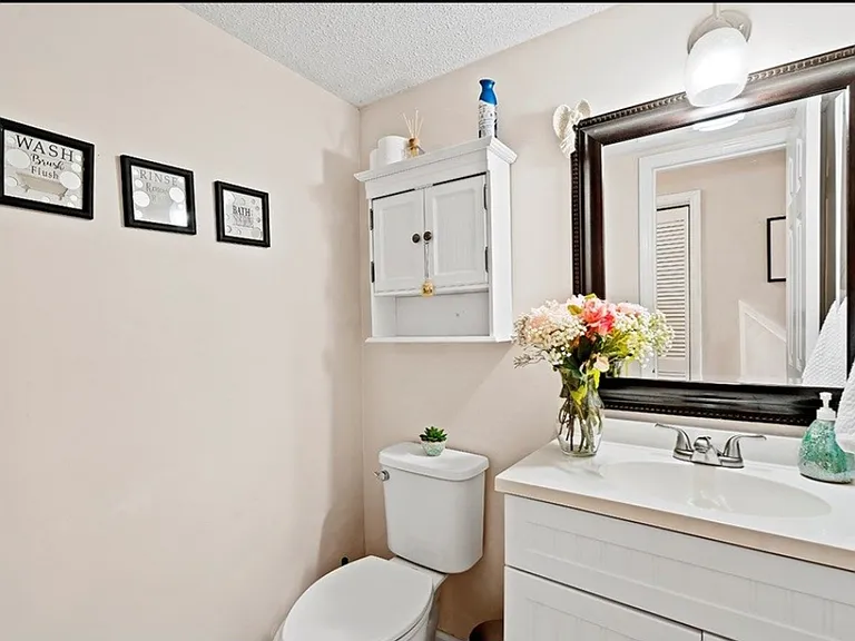 First floor half bath.