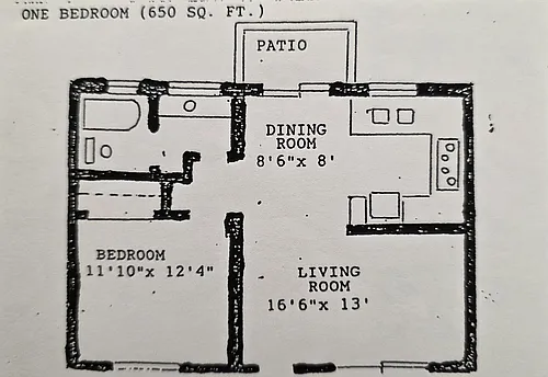 Floor plan One Bedroom