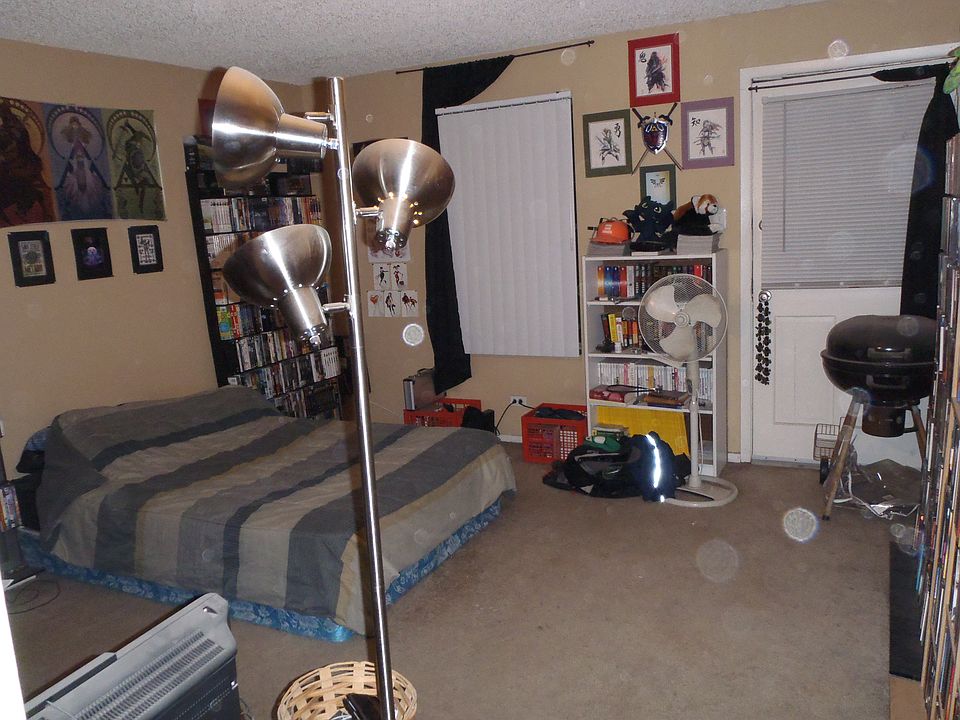 Living area with door to balcony