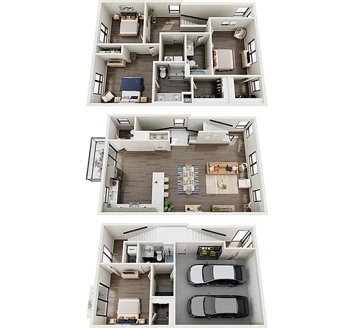 Floor plan Oak Townhome