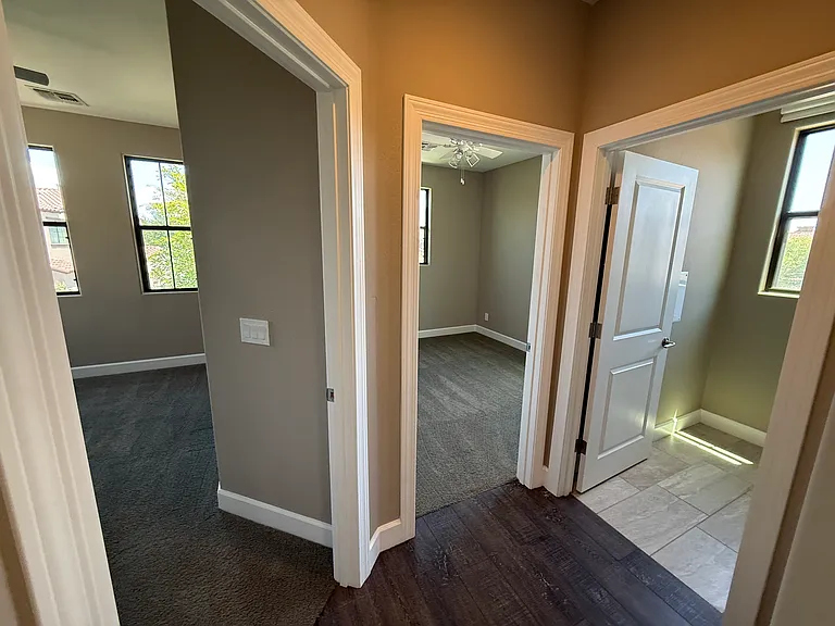 2nd & 3rd bedrooms and laundry room