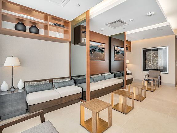 Stylish lobby business lounge