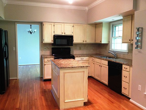 Granite countertops in the kitchen. Large walk-in pantry wi