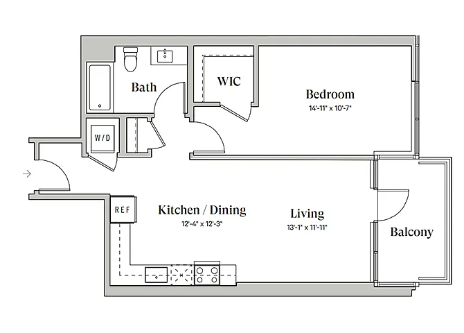 Floor plan B1A