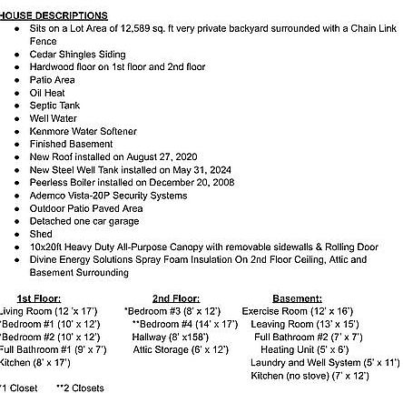 Call or message for more information