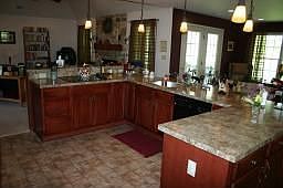 Open Kitchen With Separate Eating Area 