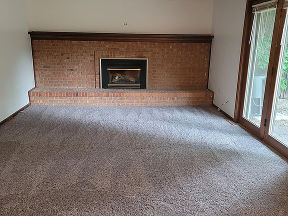 Family room with gas fireplace