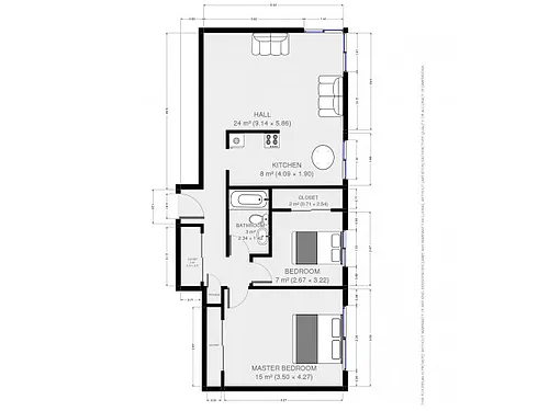 Floor plan 2X1