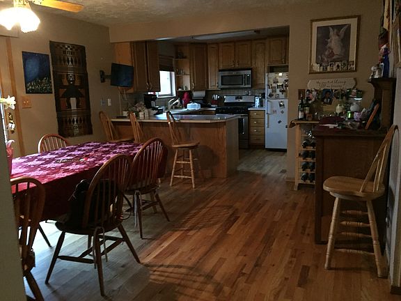 Dining room and kitchen