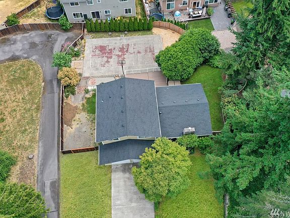 Aerial view of home.