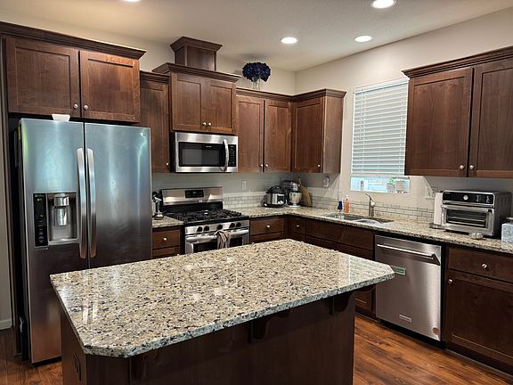Kitchen with granite countertop